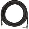 Fender Professional Series Instrument Cable 18.6ft,5.5m, Engineered to Avoid Twisting, Straight-to-Angle Connectors, Black