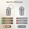 Box Case Titanium Alloy Pill Waterproof Box Case Keychain Holder Container Bottle(s)