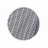 Regular Gauze Nemaki for Gentlemen, No. 18 S, Navy Blue Geometric Pattern (Kobe Raw Thread)