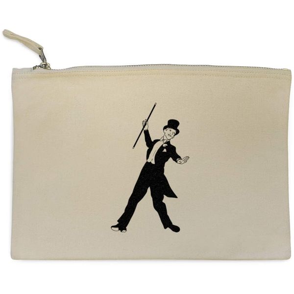 'Tap Dancer' Canvas Clutch Bag/Accessory Case (CL00044321)