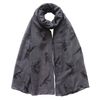 Dinosaur Print Women's Scarf Shawl Wrap Lightweight (Dark Grey)