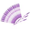 300 Pack Mascara Wands Disposable Eyelash Brush for Extensions Lash Applicators Tool Kit, Deep Purple
