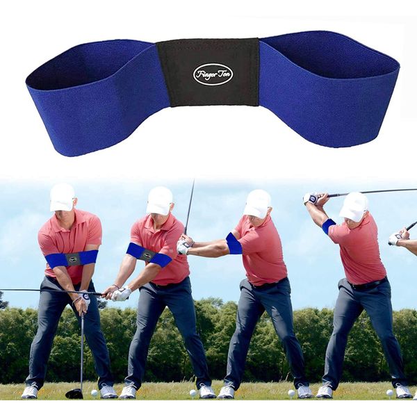 Jeantet Sport Golf Swing Armband Trainer Aid Grip Secret Arm Band Trainer Value Pack, Golf Training Aids Professional Motion Posture Correction For Men Women Kids (1 Pack Golf Swing Band-Blue)