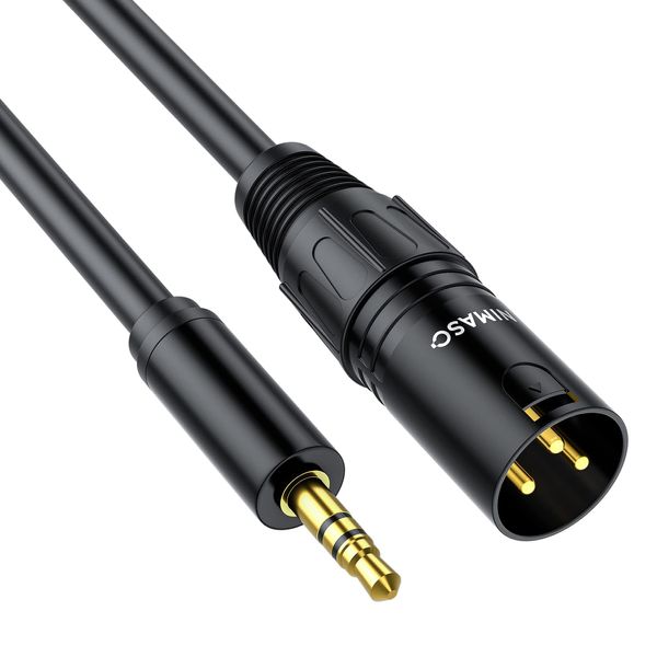 3.5mm to xlr NIMASO 3.5mm Male to XLR (Male) Converter Cable Unbalanced Microphone Cable xlr 3.5mm Converter Cable (1m) Male to Male NCA22L632