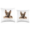 Paws & Whiskers Threads Affectionate Peek-German Shepherd Dog Throw Pillow, 16x16, Multicolor