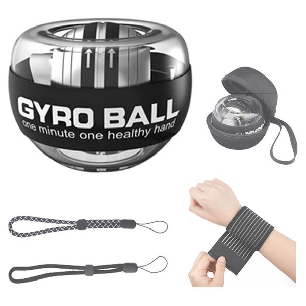 Neat plus wrist exercise Gyroball Powerball forearm exercise equipment + wrist protector + storage case, mixed colors