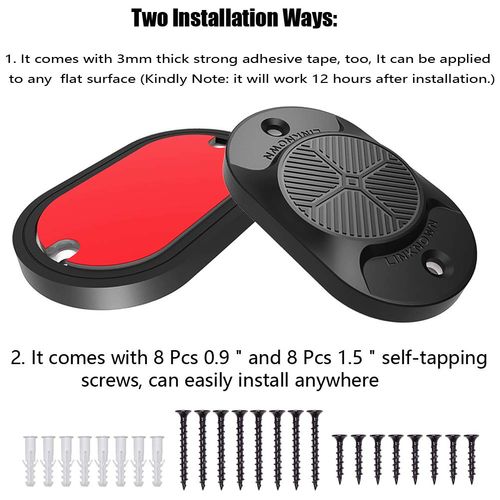 LINKNOWN Gun Magnet Mount [4-Pack] | 32 lbs. Magnetic Gun Mount | HQ Rubber Coated Gun Magnet for Car, Truck, Vehicle, Desks, Safes, and Walls | Concealed Gun Holder for Handgun