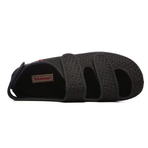 Sufon Healthy and Comfortable Nursing Shoes, Sandals, Nursing Shoes, Rehabilitation Shoes, Slip-On, Indoor, Outdoor, Walking Shoes, Soft, Easy to Walk, Breathable, Black