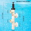 For Pentair 263064 PVC Push Pull Slide Valve 2" Slip 7.5" Centerline Replacement