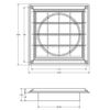 Lambro 361B Brown Plastic Louvered Vent 6 inch