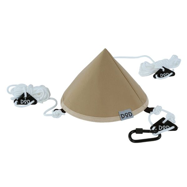 DOD TG1-768-TN TONGARI Hat, One Pole Ten, Waterproof, Tarp Connection, Carabiner & Rope Included