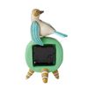 Enesco Allen Designs Perched Bird Sculpted Desktop Clock, 7.87 Inch, Multicolor