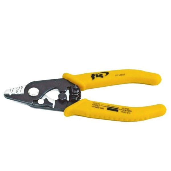 Three Hole high Precision Fibre Optic Stripper with TPR Handle, 6" Length.