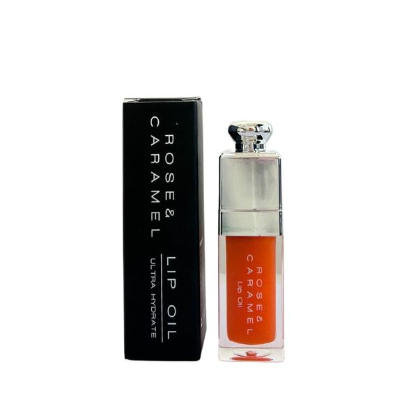 Rose & Caramel Lip Oil, Hydrating, Fruit Flavoured, Tinted, Non Sticky, Long Lasting Lip Gloss (Passion Fruit)