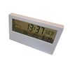 LANGIT Table Clock with Temperature and Humidity Display, Large Letters, Battery Operated, Bright Screen, Thermometer and Hygrometer, Multi-Functional Digital Clock, Quiet, Snooze Function, Compact