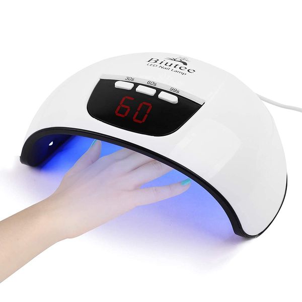 Biutee UV Light, LED Nail Dryer, 54W, Gel Nails, LED Light, Curing Light, Timer Setting, For Gel Nails, Resin Craft, Automatic Sensor, LCD Display