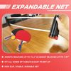 Eco-Friendly Wood Ping Pong Paddle Set with Retractable Net - Play Anywhere