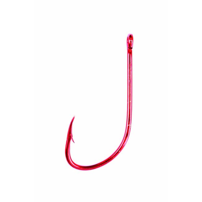 Eagle Claw Classic Hook (10-Pack), Size 6, Red