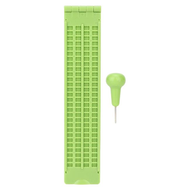 Braille Slate, Braille Slate Kit Portable Size Braille Writing Tool for Special Education Schools for Learning Braille