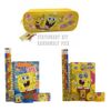SpongeBob Yellow Pencil pouch bundled with Stationary Kit