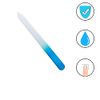 Nail File with Plastic Sleeve,Crystal Finger Nail File,Double Sided Finger Glass Nail Art Tool Buffer Professional Manicure Polishing for Women Girls