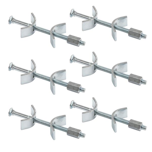 LouMaxx Möbelverbinder 100 mm 6 er Set - Arbeitsplattenverbinder Küche - Plattenverbinder - Holzverbinder - Verbinder für Arbeitsplatte - Sichere und stabile Lösung zum Arbeitsplatten verbinden