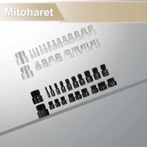 mitoharet 44 PCS 21 Metric 23 Inch Nut and Bolt Thread Checker for Tight Spaces and DIY