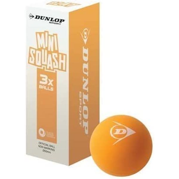 Dunlop Mini Squash Balls-Orange by Dunlop