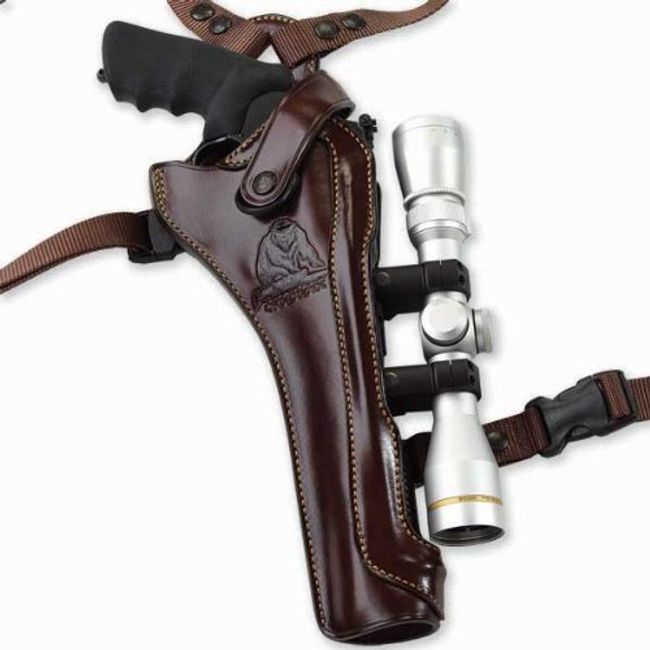 Galco Kodiak Hunter Shoulder Holster S&W X Frame 500 Scope RH Havana KH172H