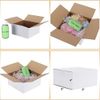 40 Pack 8X8x4 White Shipping Boxes Sturdy Recyclable Cardboard For Packing