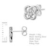 Tuscany Silver Women's Sterling Silver Flat Celtic Knot Stud Earrings