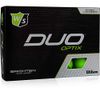 Wilson Staff Duo Soft Optix Green AlignXL Personalized Golf Balls