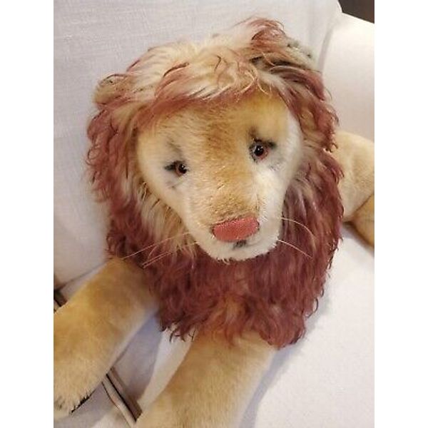 Steiff Plush Original Leo the Lion Large Vintage Collectible Perfect Condition