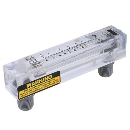 CNBTR ABS Plastic Panel Type Liquid Flowmeter Water Flow Meter LZM-15 0.5-5GPM/2-18LPM Measurement Tool