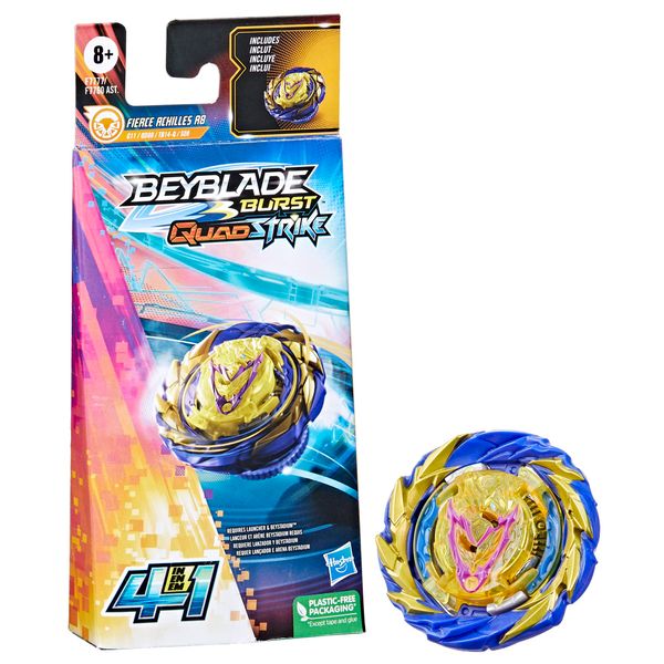 Beyblade Burst Quadstrike Fierce Achilles A8 4-in-1 Battle Top