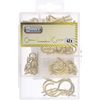 Connex Screw Hook Assortment 42 Pieces – Various Hooks in a Set – pre-Sorted in Practical Plastic Box – Universal use/Hook Set/Assortment Box / DP8500104