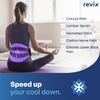 REVIX Reusable Large Back Ice Packs with Compression Straps, Adjustable Lower Back Ice Wrap for Lumbar, Sciatic Nerve, Soft Plush Lining, Cold Compress Therapy