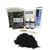 FLOC-KING DIY Flock Kit Twin Pack - (Black) - Flocking Powder - Flocking Adhesive - Easy to Use