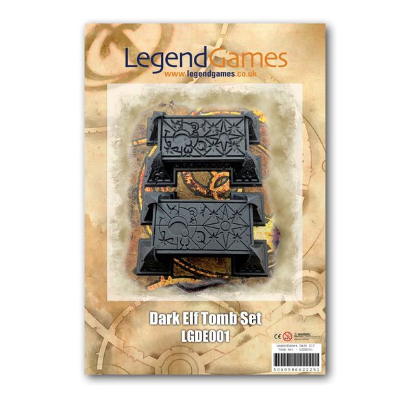 LegendGames Resin Dungeons Dark Elf Tomb Set