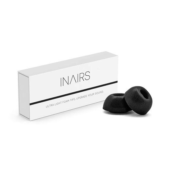 INAIRS Compatible with AirPods Pro (L) - 5 Pairs of Foam Tips - Upgrade your Earphones for Superior Sound & Noise Isolation