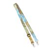 Inking House World Map DOUBLE CLIP adjustable Lanyard neck strap ID holder extendable phone bag