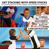 Blue Sport Stacking Cups Set for Kids Develop Motor Skills and Agility