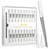 Dermaplaning Tool for Face Exfoliation, with 20 Replaceable Blades, Facial Shaver/Eyebrow Razor, Peach Fuzz Removal Eyebrow Shaper for Women, Easy to Use Dermaplaner Help Exfoliate and Smooth Skin