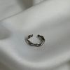 Fancy Sterling Silver Twirl Weave Toe Ring