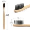 SWKJ Bamboo Toothbrushes with Soft Bristles,10 Packs of Organic Natural Adult Kids Bamboo Soft Toothbrush, Eco-Friendly and Plastic Free Packaging for Family, Travel(Multicolor)