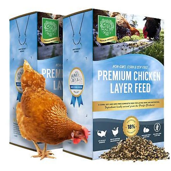 Chicken Layer Feed Pellets | 18% Protein Level | Corn-Free, Soy-Free, Non-GMO...