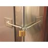 Stainless Steel Refrigerator Door Lock with Padlock