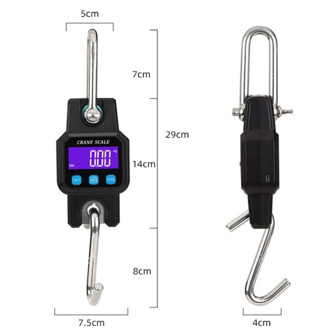 Portable Electronic Digital Crane Scale Weight 300 kg Stainless