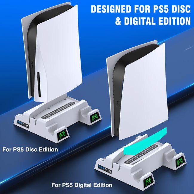 For Ps5 Stand, Ps5 Vertical Stand For Ps5 Console Disc & Digital