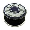 Toho One-G Beading Thread, 50 Yard Bobbin (Black - 3 Pack)